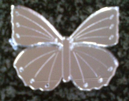 Mirror Butterfly with Detail 55 x 43 mm (MF04)
