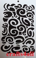 Swirls  ( Sbor 18 )  Size:- 250 x 200 mm