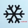 Snowflake  ( Sch 10 )  Size:- 80 x 70 mm