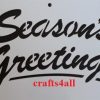Season Greeting & Snowflake  ( Sch 15 )  Size:- 382 x 225 mm
