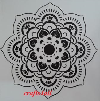 Mandala - Lotus ( Sfanc 34 )  Size:- 275 x 275 mm