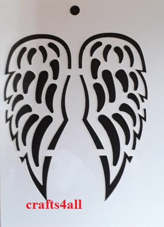 Angel Wings  ( Sre 05 )  Size:- 185 x 80 mm