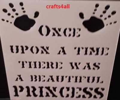 Once Upon etc... Princess  ( Swor 02 )  Size:- 270 x 280 mm