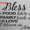 Bless the Food ( Swor 30 )  Size:- 300 x 220 mm