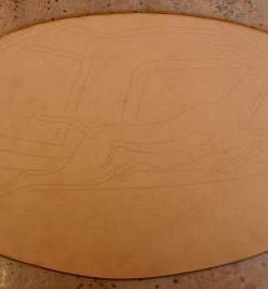 Wood Rugby Springbok 423 x 216 x 6 mm (SP006)