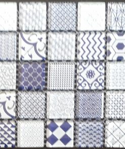 Assorted Blue, Grey, White Mosaic Tile Range
