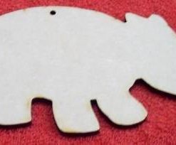 Wooden Hippo  200 x 105 mm (AB40)