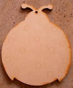 Wood Lady Bug (New)  195 x 157 mm (AB42)