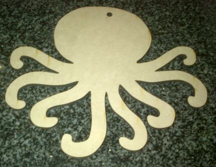 Wood Octopus 246 x 214 mm ( AB61)