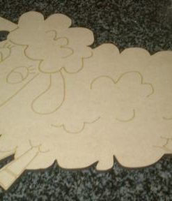 Wood Sheep 266 x 203 mm (AB65)