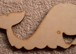 Wood Whale  295 x 167 mm (AB58)
