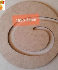 Wood Oval with Circle 155mm (MI 68)
