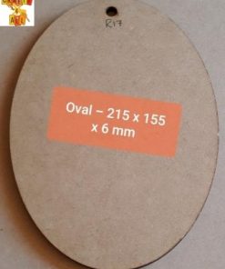 Wood Oval 215x155mm (MI 72)