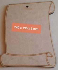 Wood Scroll 240x195mm (MI 74)