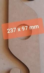 Wood Wine 2 Glass Holder 239x97mm (MI 78)